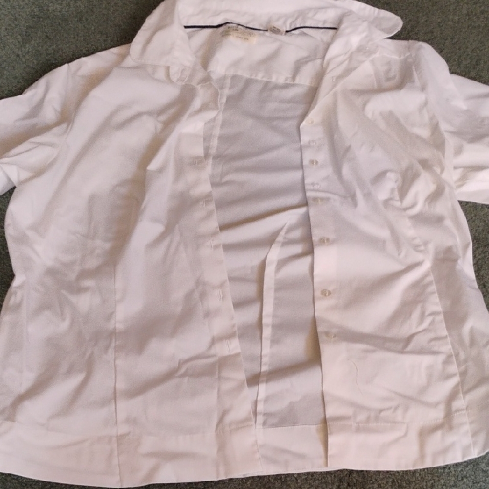 White Button-Up Women's Shirt